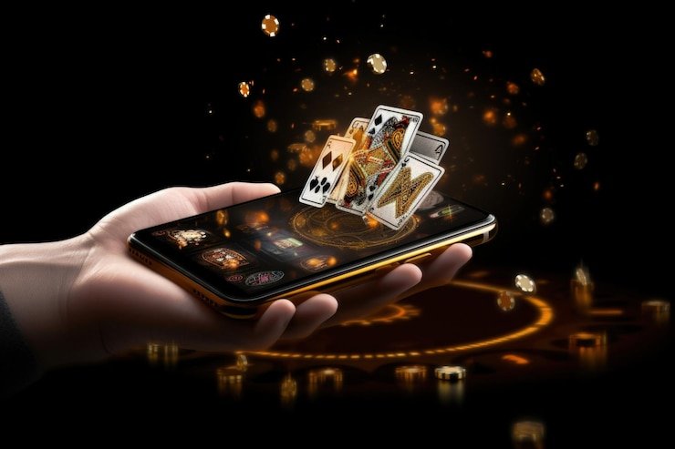 Antarmuka aplikasi emugames menampilkan meja live dealer dengan dealer profesional